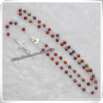 Exquisite Coloured Glaze Catholic Rosary Item / Catholic Items (IO-cr224)